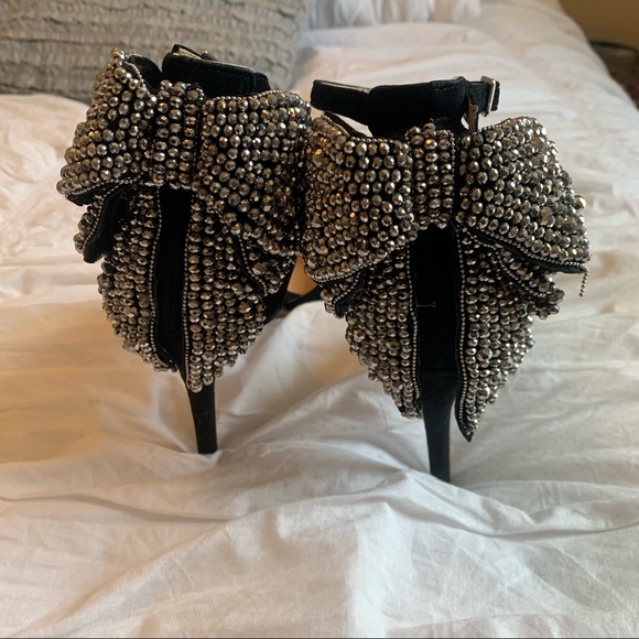 INC Kaison Black Evening Bow Pumps size 9 - Picture 5 of 11